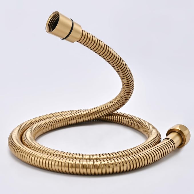 39 Inches High Pressure Bidet Hose Short Gold Shower Hose Extra Long 304 by JASYA