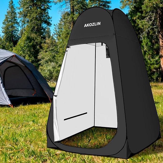 AKOZLIN Portable Pop Up Shower Tent Instant Privacy Dressing Changing Tent - Image 6