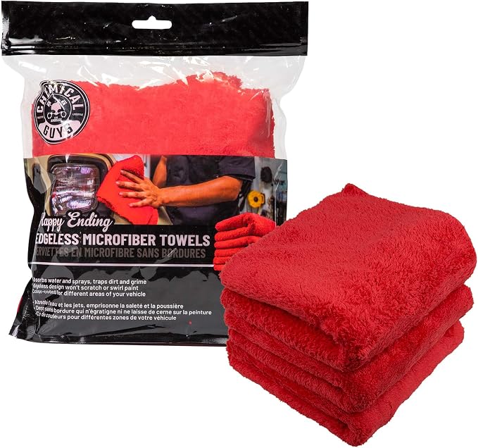 Chemical Guys Happy Ending Ultra Plush Edgeless Microfiber Towel - Image 4