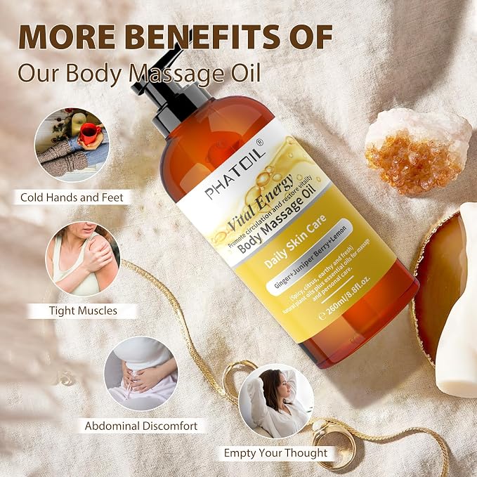 PHATOIL Ginger Oil Ginger Body Massage Oil - Image 5