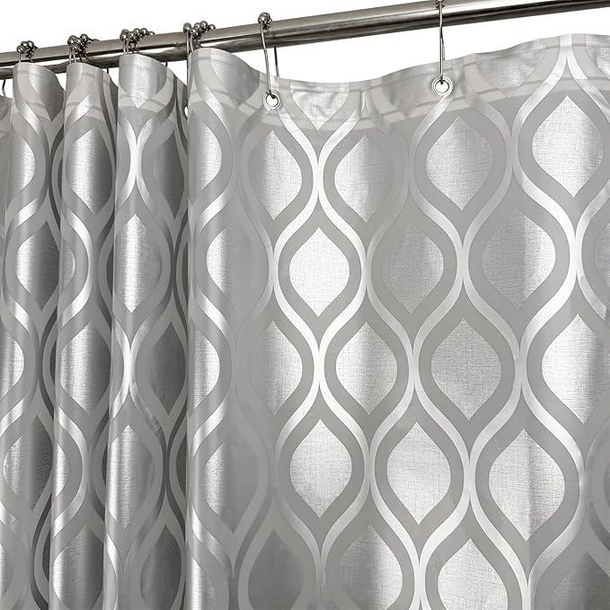 Plastic Shower Curtain Liner, Waterproof Printed PEVA Shower Curtain by TRIMENGO