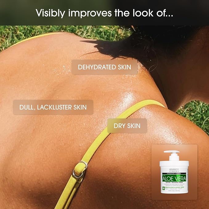 Advanced Clinicals Aloe Vera Lotion Skin Care Relief | Vitamin E Infused - Image 6