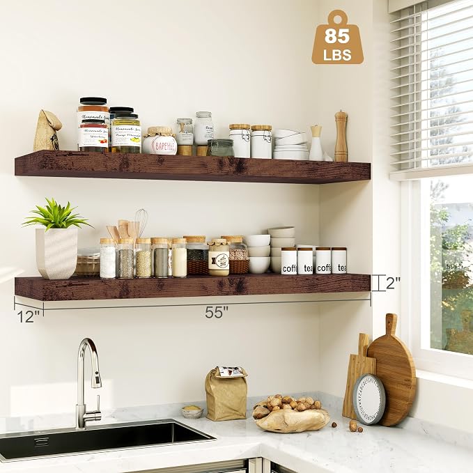 Heimlove 12" Deep Floating Shelves - Image 3