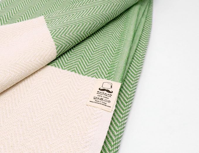 Bazaar Anatolia Turkish Beach Towel 100% Cotton Bath Towels 71x39 Quick Dry - Image 8
