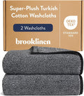Brooklinen Super-Plush Turkish Cotton Washcloths by Brooklinen