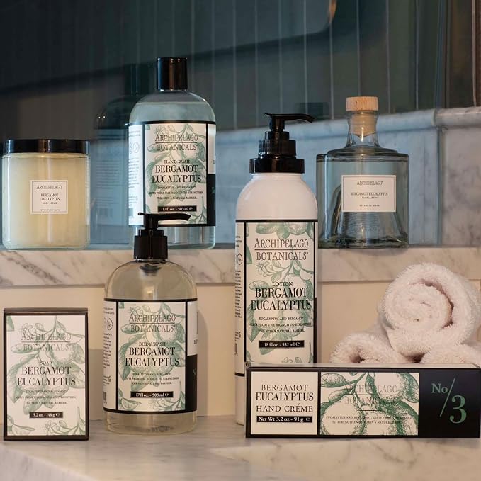 Archipelago Botanicals Bergamot Eucalyptus Body Wash, Rejuvenating and - Image 6