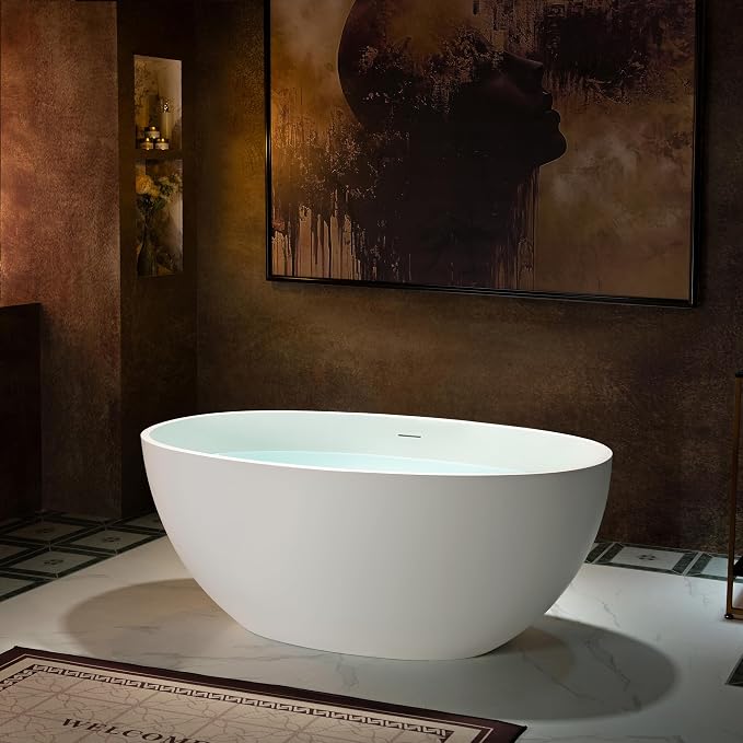 WOODBRIDGE 55 in. x 30.75 in. Stone Resin Luxury Contemporary Solid Surface - Image 5