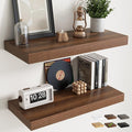 30 Inch Floating Shelves for Wall Set of 2, Easy Install Engineered Wood by Marsmiles