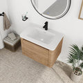 28 Inch Floating Vanity, Modern Bathroom Vanity by JENTORIA