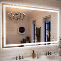 ISKM 57'' x 36'' LED Mirror for Bathroom Lighted Vanity Mirror for Wall Front by ISKM-IStillKeepMovin