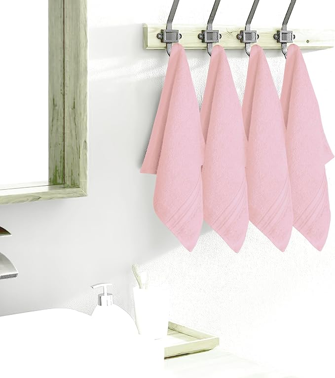 BOUTIQUO Ultra Soft Cotton Washcloths, Contains 12 Piece Face Cloths 12x12 inch - Image 5
