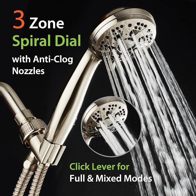 AquaDance For California High Pressure 6-Setting Full Brushed Nickel Face - Image 3