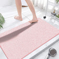 godehone Shower Mats Non Slip Without Suction Cups, PVC Loofah Bathroom Mats by godehone