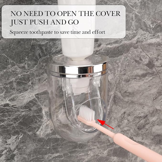 5 Slots Wall Mount Toothbrush Holder - Image 2