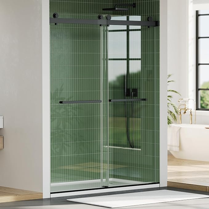 Stainless Steel Sliding Shower Door, 56-60" Adjustable Width x 74" Height - Image 7