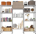 11 Tier Storage Racks Shelving, Heavy Steel Pantry Shelves, Adjustable Wire by Unknown