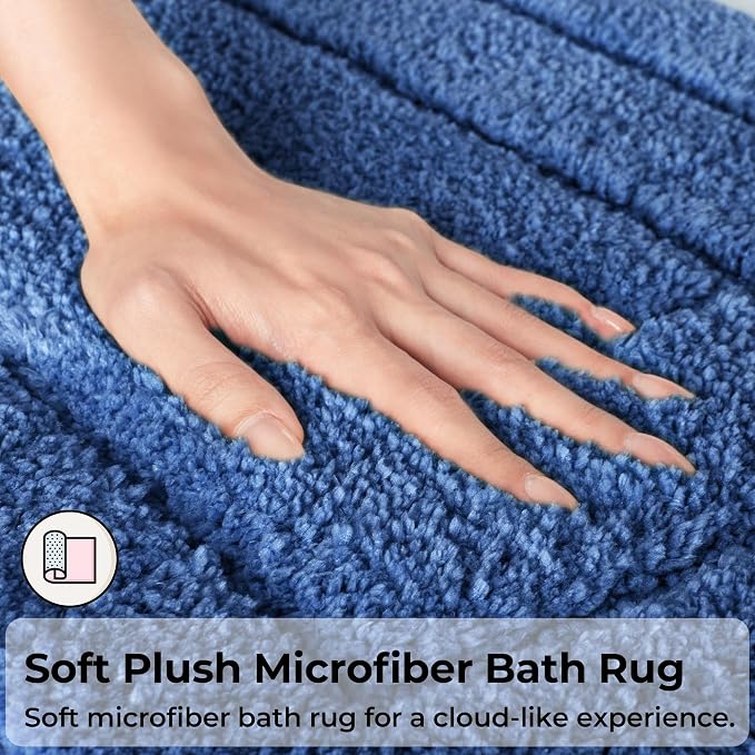 GRANNY SAYS Bathroom Rugs Sets 3 Piece, Soft Absorbent Microfiber Bath Mats - Image 3