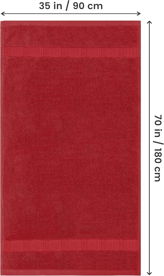 Utopia Towels Luxurious Jumbo Bath Sheet 2 Piece, 600 GSM, 35 by 70 Inches - Image 2