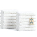 Casa Platino 100% Cotton Washcloths 12 Pack by CasaPlatino