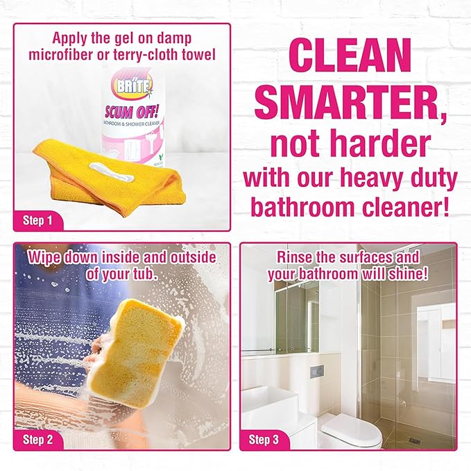 Quick 'n Brite Scum Off Shower Cleaner - Image 9