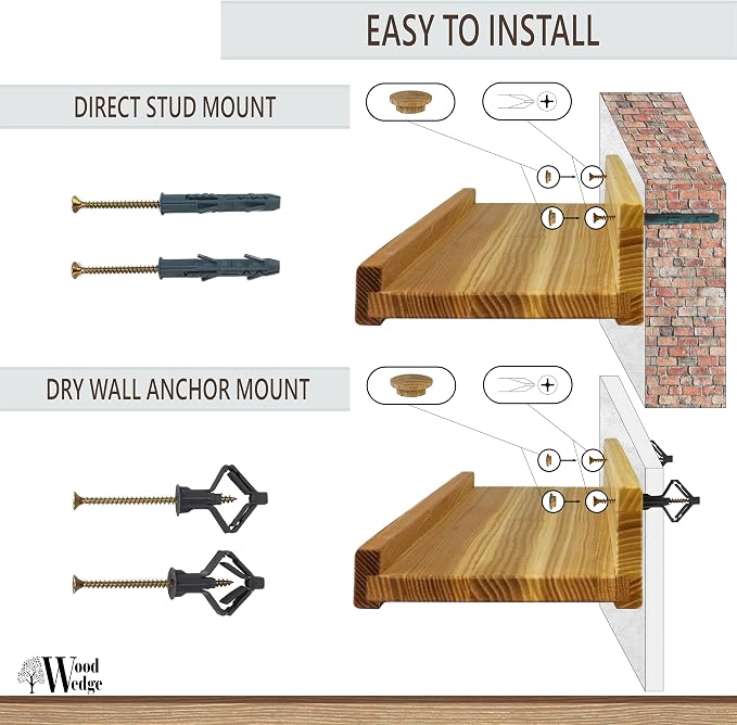 Floating Shelves for Wall 16 inch, Waterproof, Wall Storage Shelves - Image 8
