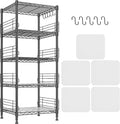 5 Tier Metal Shelving Unit Storage Shelves by Durayloly