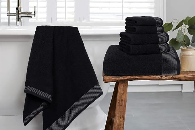 Belizzi Home 100% Cotton Ultra Soft 6 Pack Towel Set, Contains 2 Bath Towels - Image 5