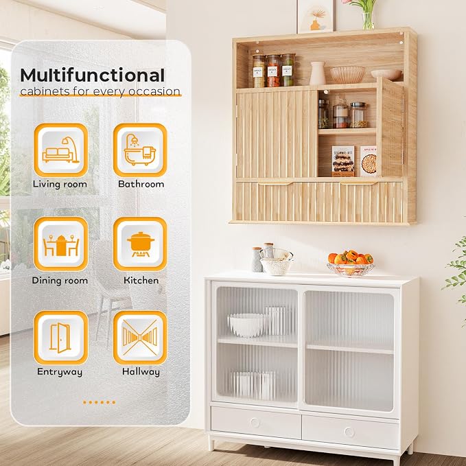 Bathroom Wall Cabinet, Wall Mounted Medicine Cabinet - Image 3