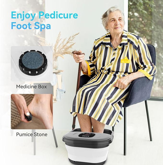 Foot Spa Bath Massager with Heat, Collapsible Foot Massager Spa Soaking Tub - Image 6