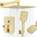 Shower System Modern Rain Brass Faucet Set by JQBQS
