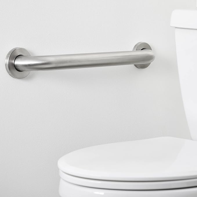 Amazon Basics Bathroom Handicap Safety Grab Bar, 18 Inch Length, 1.5 Inch - Image 7