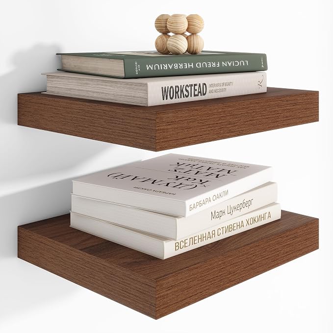 Heimlove 12 Inch Deep Floating Shelves, 12 x 12 inches Long Wall Shelf by Heimlove