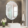 Silver Wall Mirror-Beveled Edge Frameless Mirror by GOAND