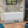 Fine Fixtures Acrylic, Fiberglass Alcove Soaking Bathtub by Fine+Fixtures