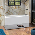 Fine Fixtures Acrylic, Fiberglass Alcove Soaking Bathtub by Fine+Fixtures