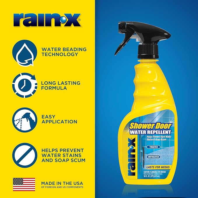 Rain-X 630542 Shower Door Water Repellent, Protects Glass Shower & Doors From - Image 3