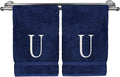 Monogrammed Hand Towel, Personalized Initial Gift, Extra Absorbent 100% Turkish by BareCotton