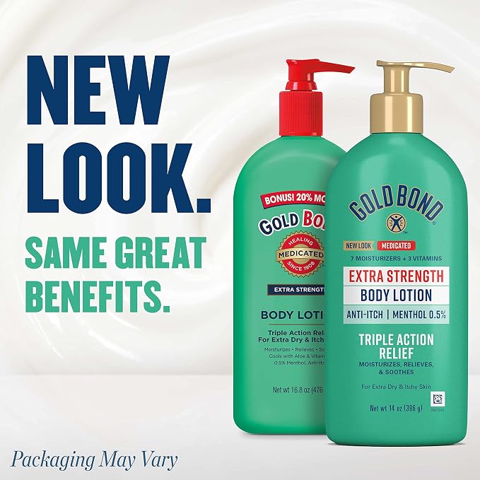 Gold Bond Medicated Extra Strength Body Lotion, 14 oz., Moisturizes, Relieves & - Image 2