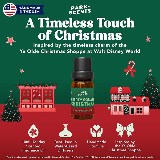 Park Scents Liberty Square Christmas Fragrance Oil – Theme Park Winter Holiday - Image 2