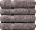 SOFE H&L | Olea Luxury Turkish Cotton Hand Towels Set of 4 Dark Gray | Premium by SOFEHomeLiving