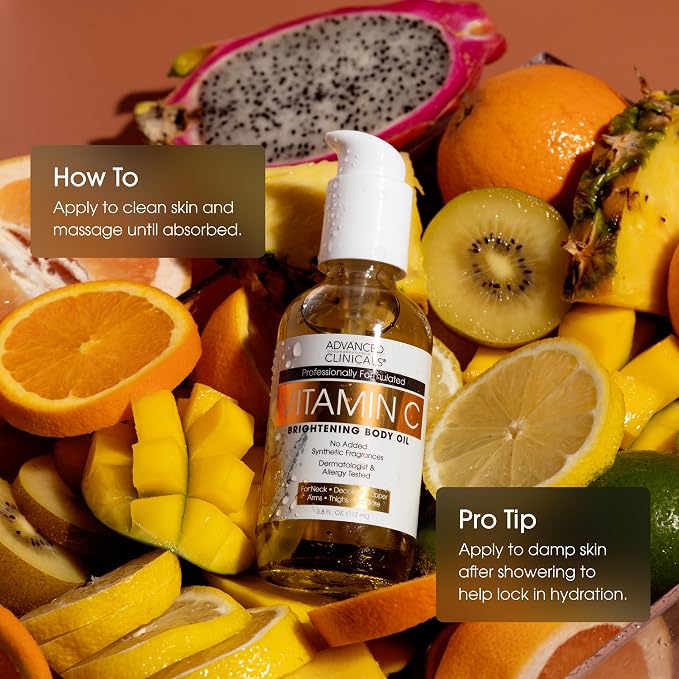 Advanced Clinicals Brightening Vitamin C Body Oil - Image 7