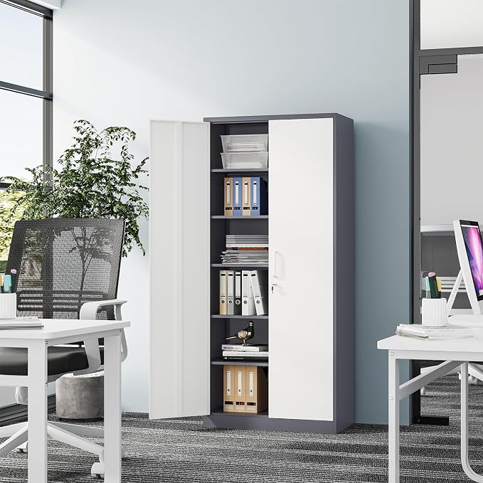 Metal Storage Cabinet-72” Tall Steel File Cabinets - Image 2