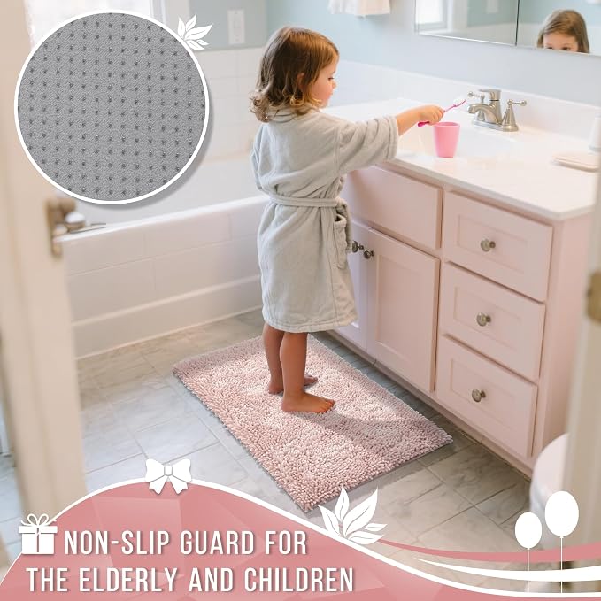 Yimobra Long Bathroom Rug Non Slip 44x24 Inch, Extra Thick Soft Absorbent - Image 6