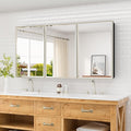 TETOTE 60" x 30" Brushed Nickel Medicine Cabinet Storage by TETOTE