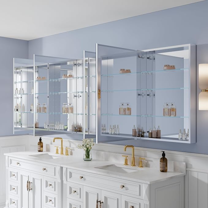 WELLFOR 104" x 36" Bathroom Medicine Cabinet - Image 6