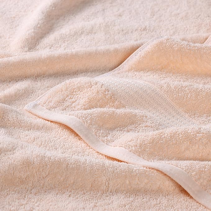 Superior Egyptian Cotton 2-Piece Bath Sheet Towel Set, Oversized Body Towels - Image 4