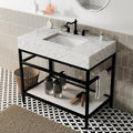 GESIPOR Bathroom Carrara Marble Vanity by Gesipor