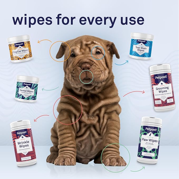 Petpost Large Dog Ear Cleaner Wipes | Ultra Soft XL Cotton Pads in Coconut Oil - Image 9
