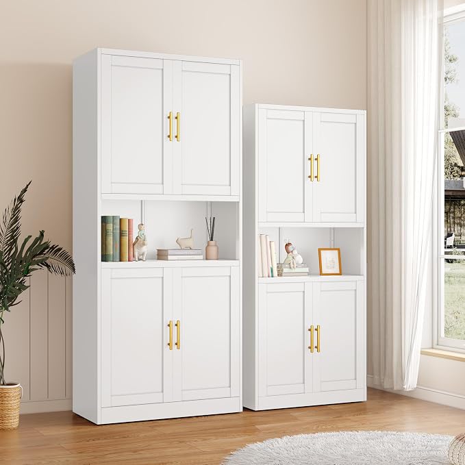 61.02" Tall Bathroom Storage Cabinet, Kitchen Pantry Storage Cabinet - Image 2
