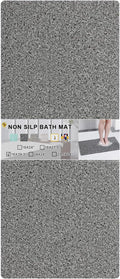 Nonslip Bathtub Mat, Anti Slip Bath Mat 0.6" Extra Thick, Quick Dry Bath Tub by Rzoysia